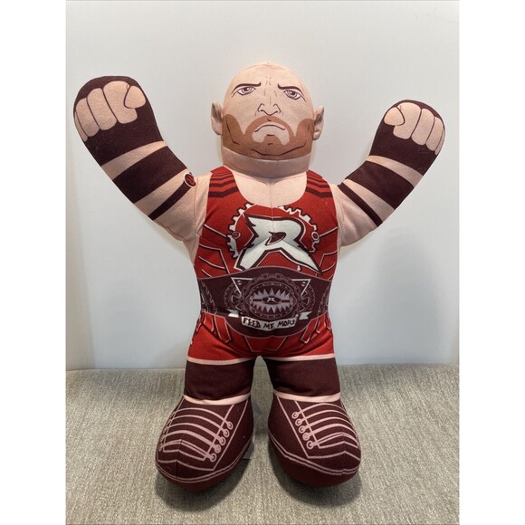 Mattel 16" Plush WWE Brawlin Buddies Ryback Fighting Doll Allen Reeves - Picture 1 of 7